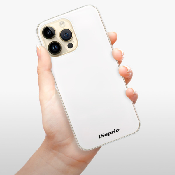 Odolné silikonové pouzdro iSaprio - 4Pure - bílý - iPhone 14 Pro Max
