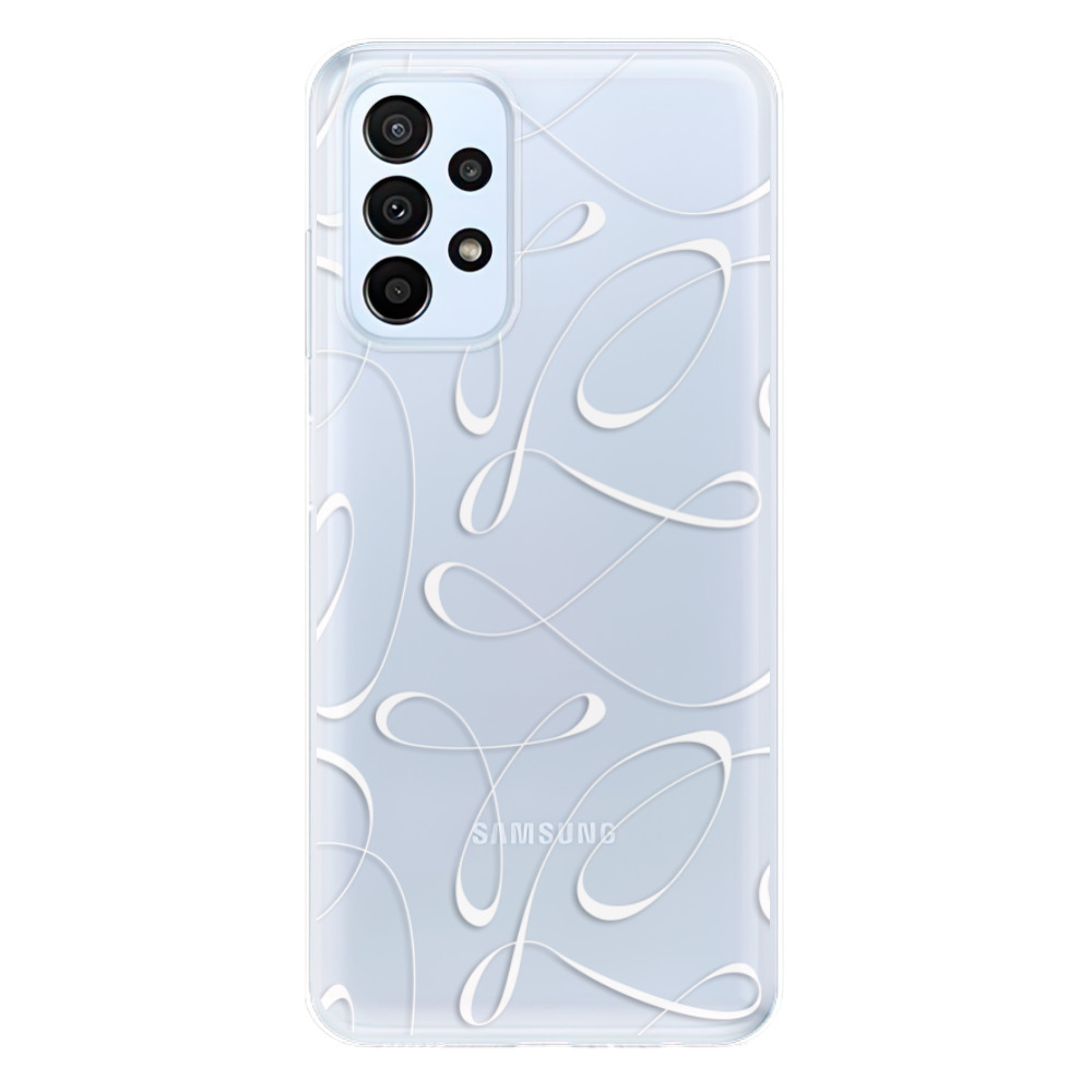 Odolné silikonové pouzdro iSaprio - Fancy - white - Samsung Galaxy A23 / A23 5G