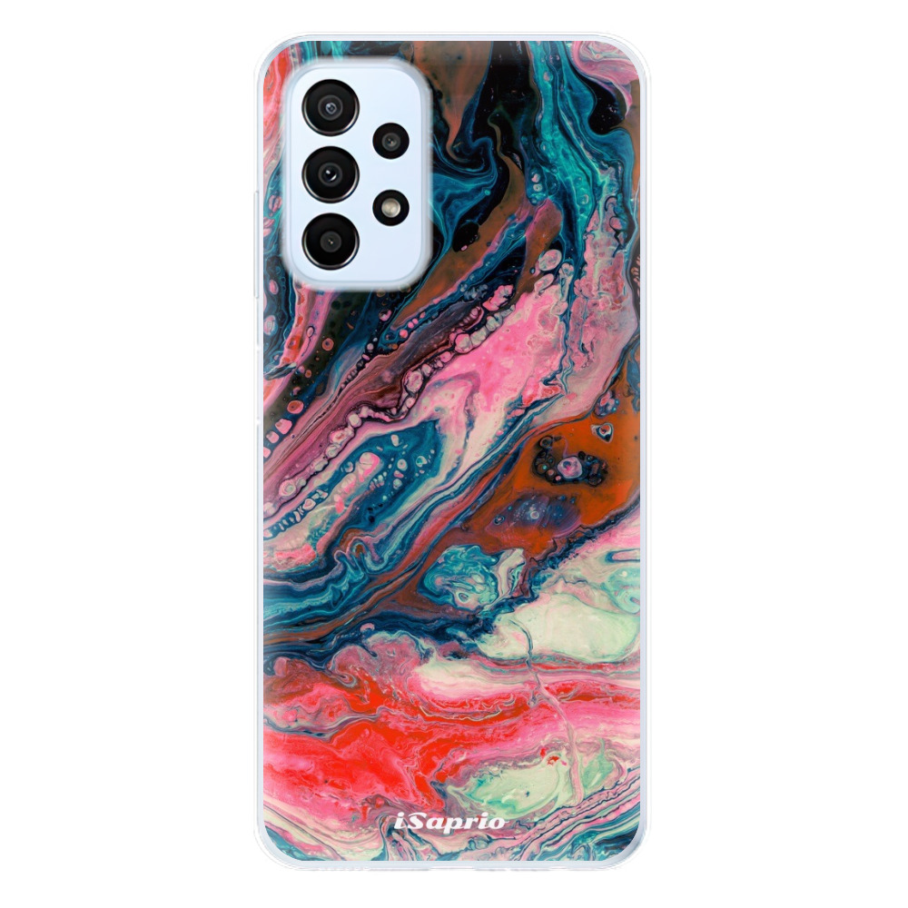Odolné silikonové pouzdro iSaprio - Abstract Paint 01 - Samsung Galaxy A23 / A23 5G