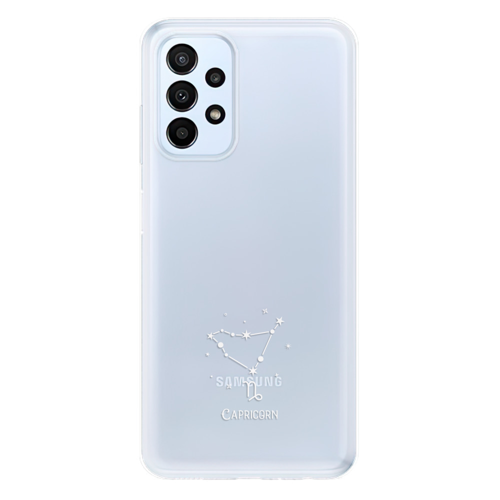 Odolné silikonové pouzdro iSaprio - čiré - Kozoroh - Samsung Galaxy A23 / A23 5G