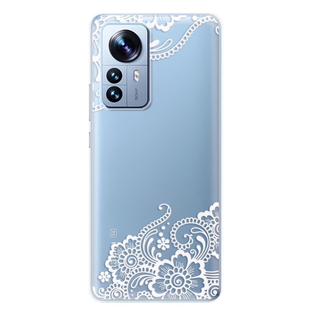 Odolné silikonové pouzdro iSaprio - White Lace 02 - Xiaomi 12 Pro