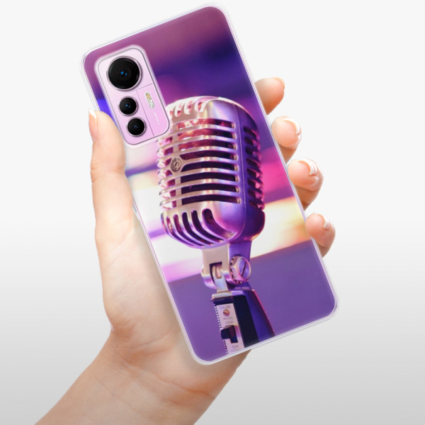 Odolné silikonové pouzdro iSaprio - Vintage Microphone - Xiaomi 12 Lite