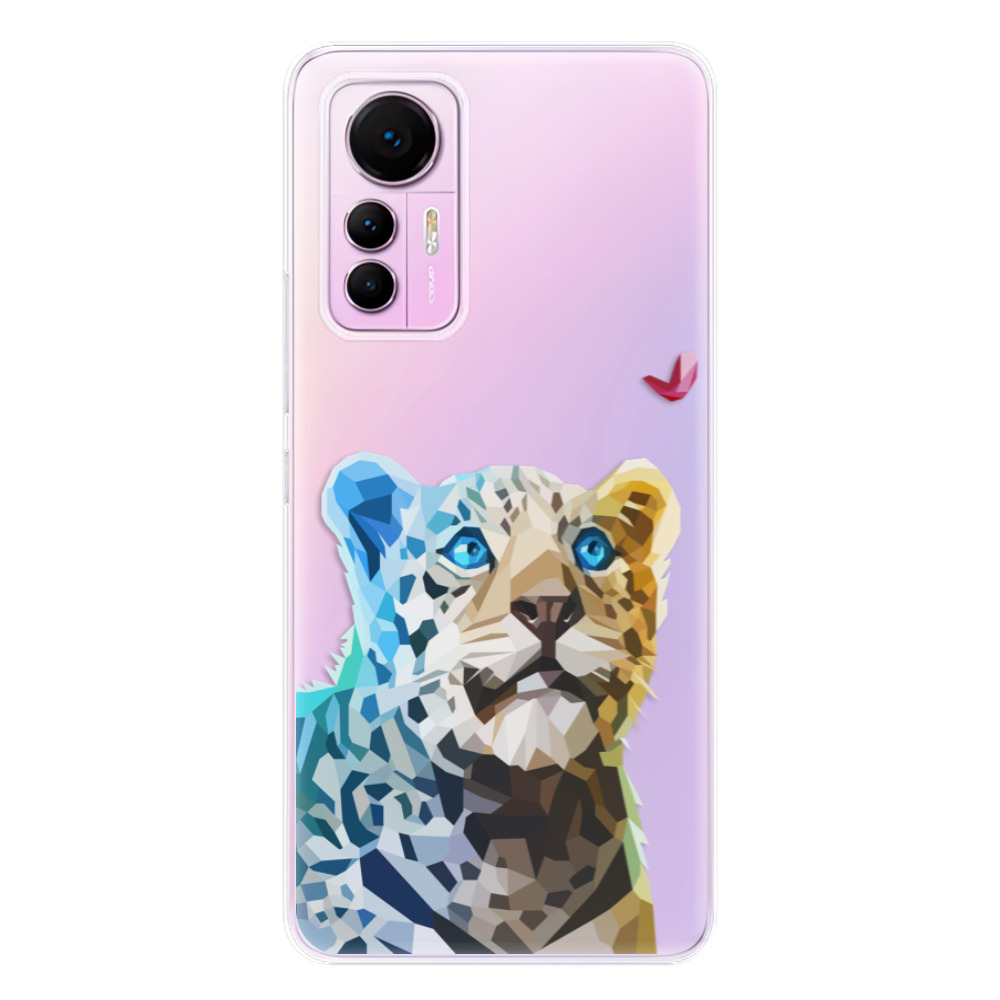Odolné silikonové pouzdro iSaprio - Leopard With Butterfly - Xiaomi 12 Lite