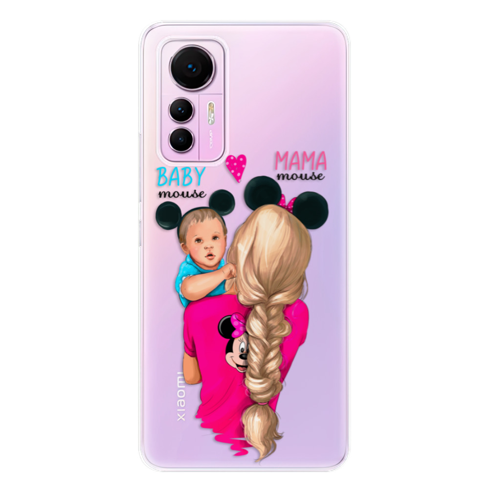 Odolné silikonové pouzdro iSaprio - Mama Mouse Blonde and Boy - Xiaomi 12 Lite