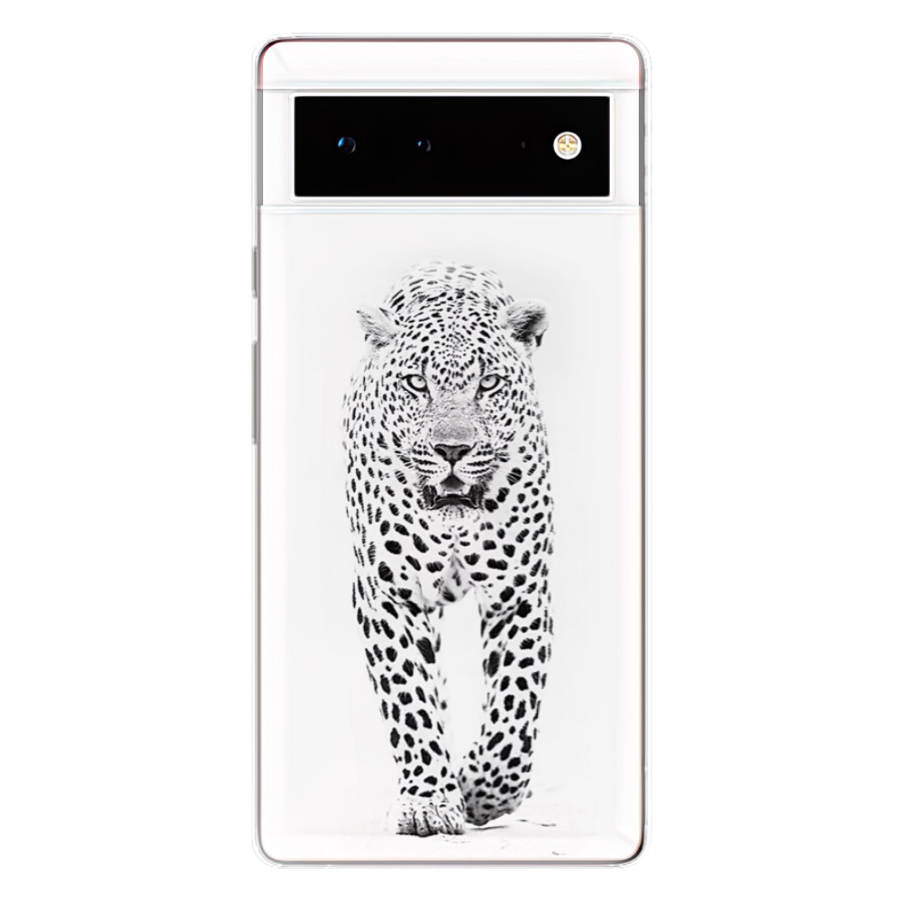 Odolné silikonové pouzdro iSaprio - White Jaguar - Google Pixel 6 5G