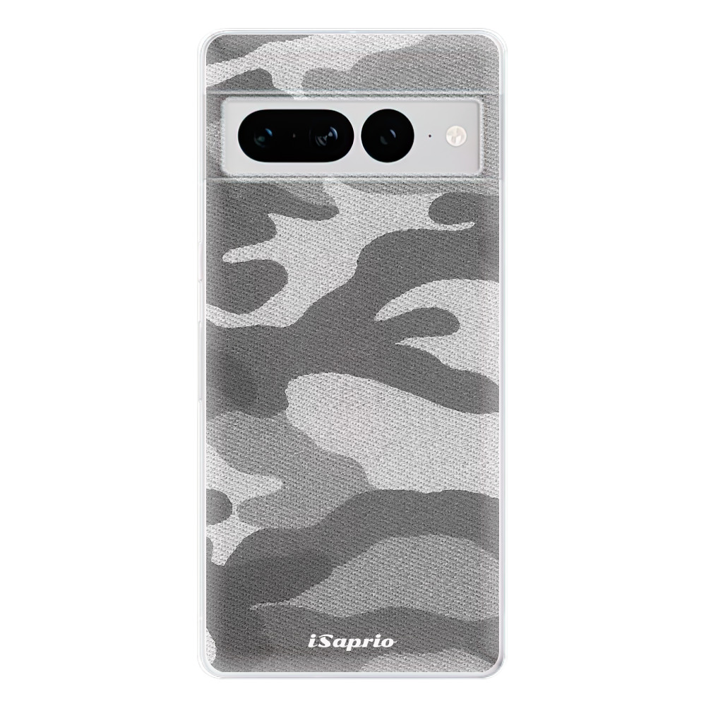 Odolné silikonové pouzdro iSaprio - Gray Camuflage 02 - Google Pixel 7 Pro 5G