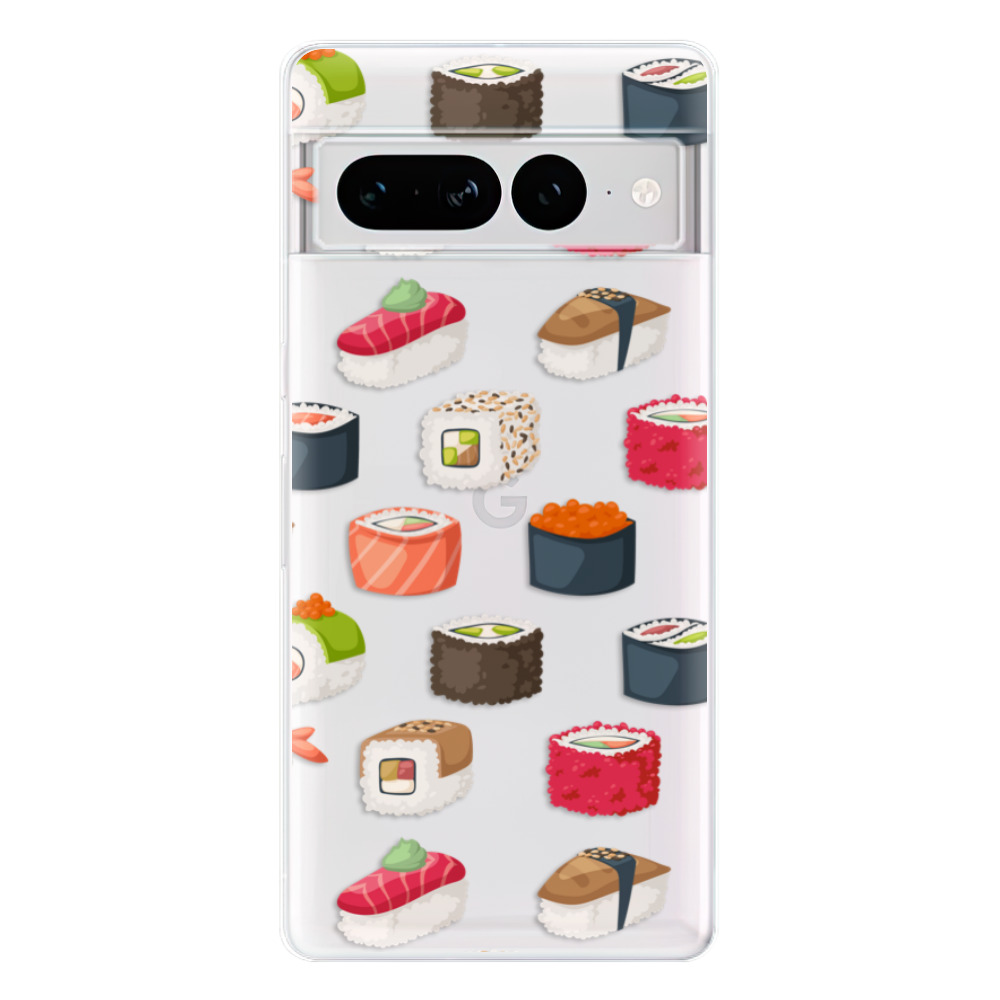 Odolné silikonové pouzdro iSaprio - Sushi Pattern - Google Pixel 7 Pro 5G
