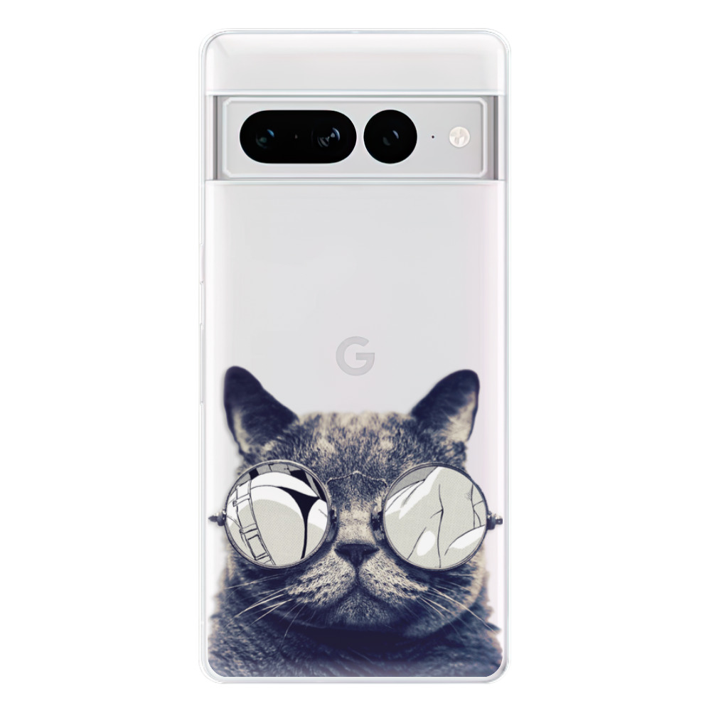 Odolné silikonové pouzdro iSaprio - Crazy Cat 01 - Google Pixel 7 Pro 5G
