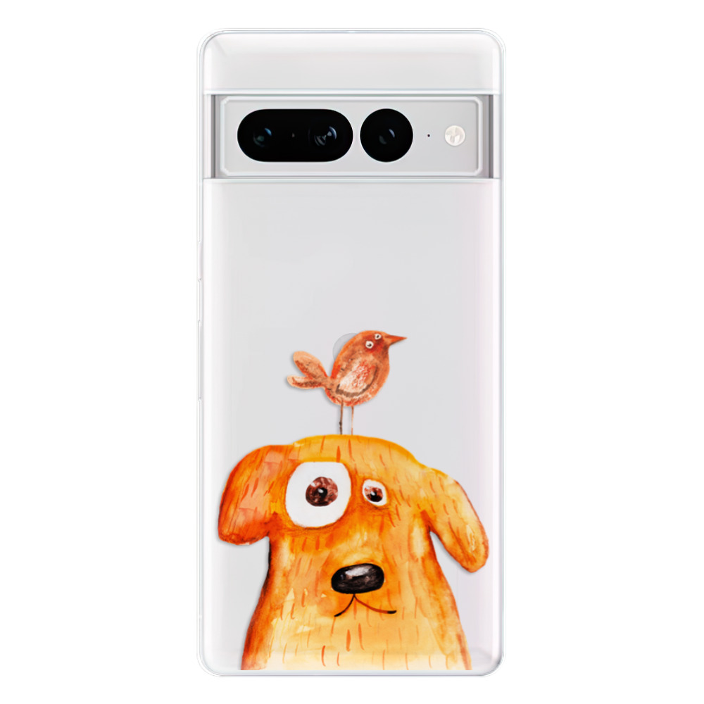 Odolné silikonové pouzdro iSaprio - Dog And Bird - Google Pixel 7 Pro 5G
