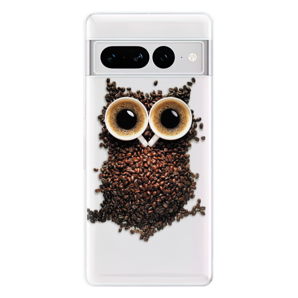 Odolné silikonové pouzdro iSaprio - Owl And Coffee - Google Pixel 7 Pro 5G