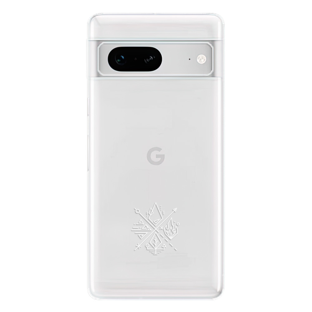Odolné silikonové pouzdro iSaprio - čiré - Elements - Google Pixel 7 5G
