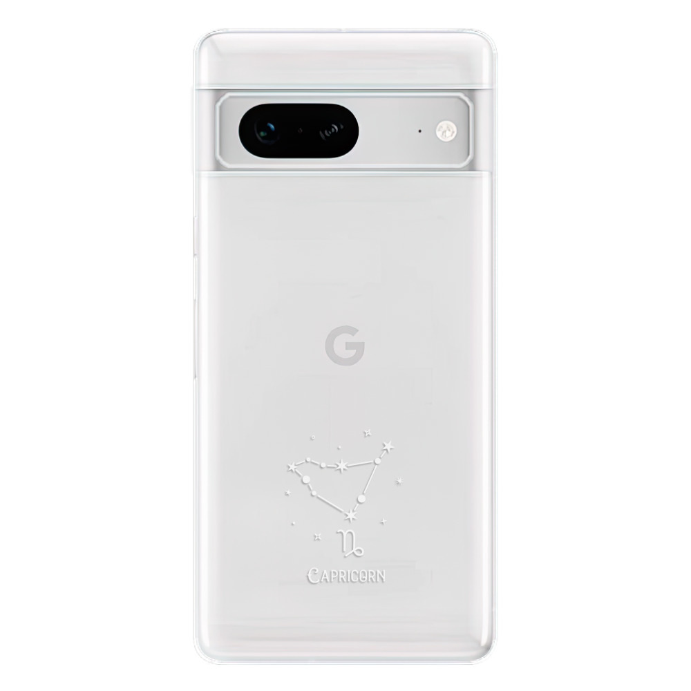 Odolné silikonové pouzdro iSaprio - čiré - Kozoroh - Google Pixel 7 5G