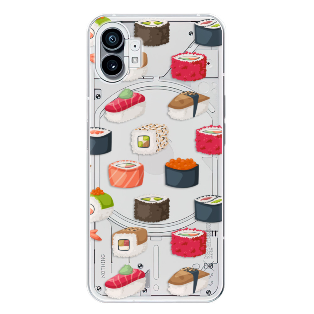 Odolné silikonové pouzdro iSaprio - Sushi Pattern - Nothing Phone (1)