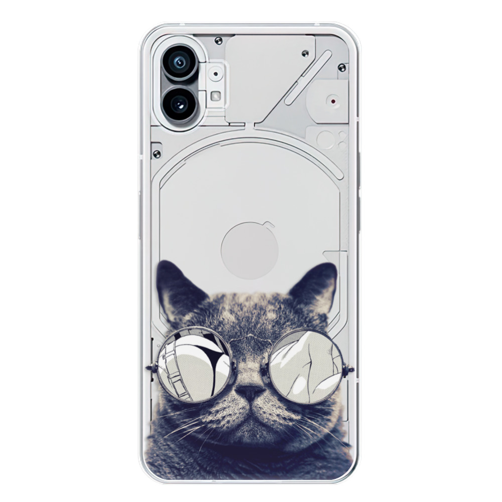 Odolné silikonové pouzdro iSaprio - Crazy Cat 01 - Nothing Phone (1)