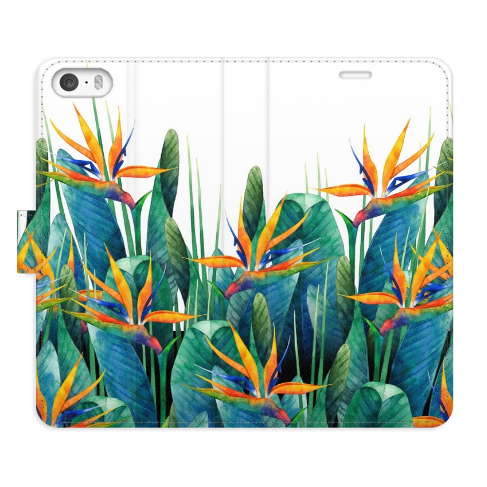 Flipové pouzdro iSaprio - Exotic Flowers 02 - iPhone 5/5S/SE