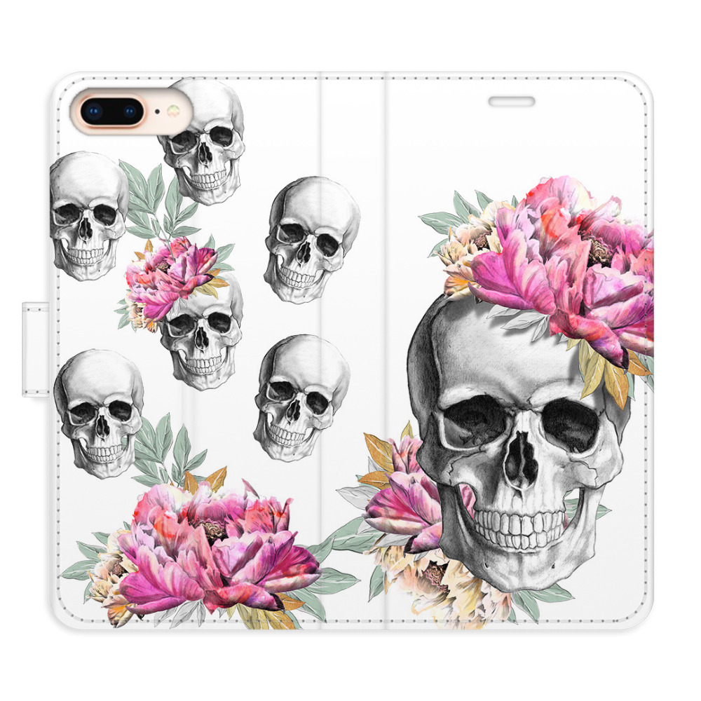 Flipové pouzdro iSaprio - Crazy Skull - iPhone 7 Plus