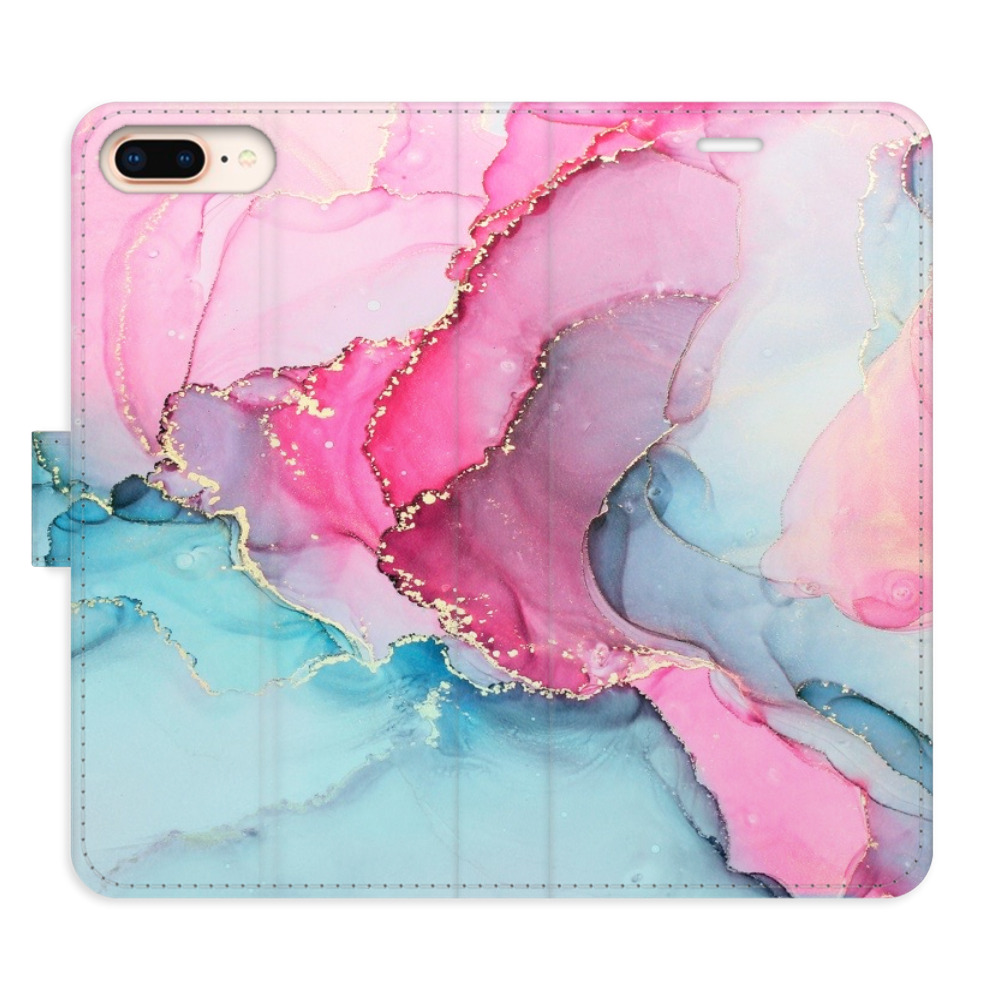Flipové pouzdro iSaprio - PinkBlue Marble - iPhone 7 Plus