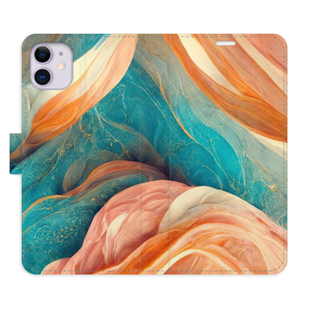 Flipové pouzdro iSaprio - Blue and Orange - iPhone 11