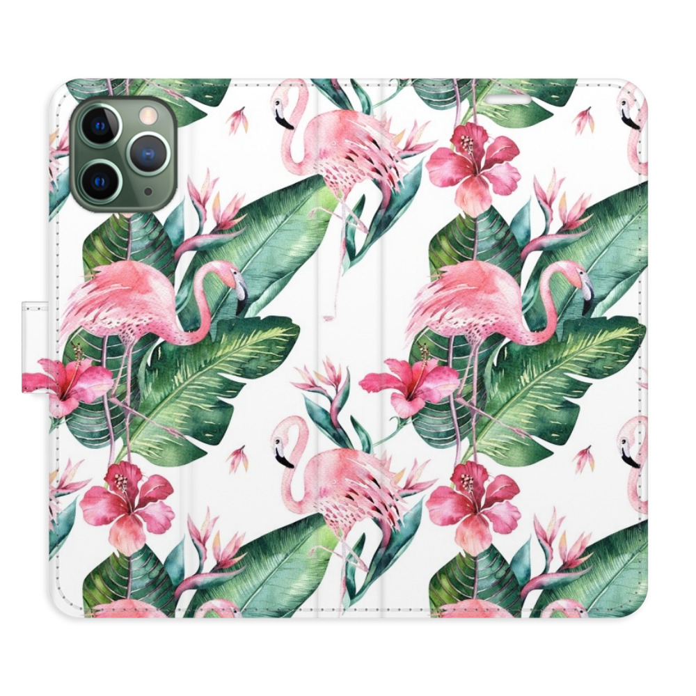 Flipové pouzdro iSaprio - Flamingos Pattern - iPhone 11 Pro