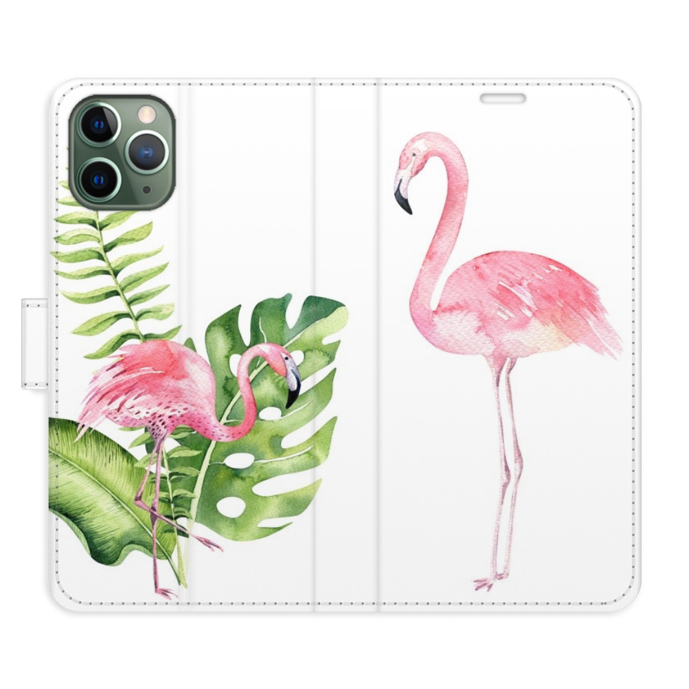 Flipové pouzdro iSaprio - Flamingos - iPhone 11 Pro