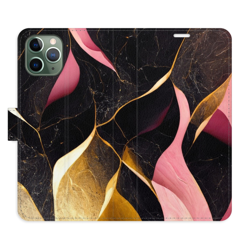 Flipové pouzdro iSaprio - Gold Pink Marble 02 - iPhone 11 Pro