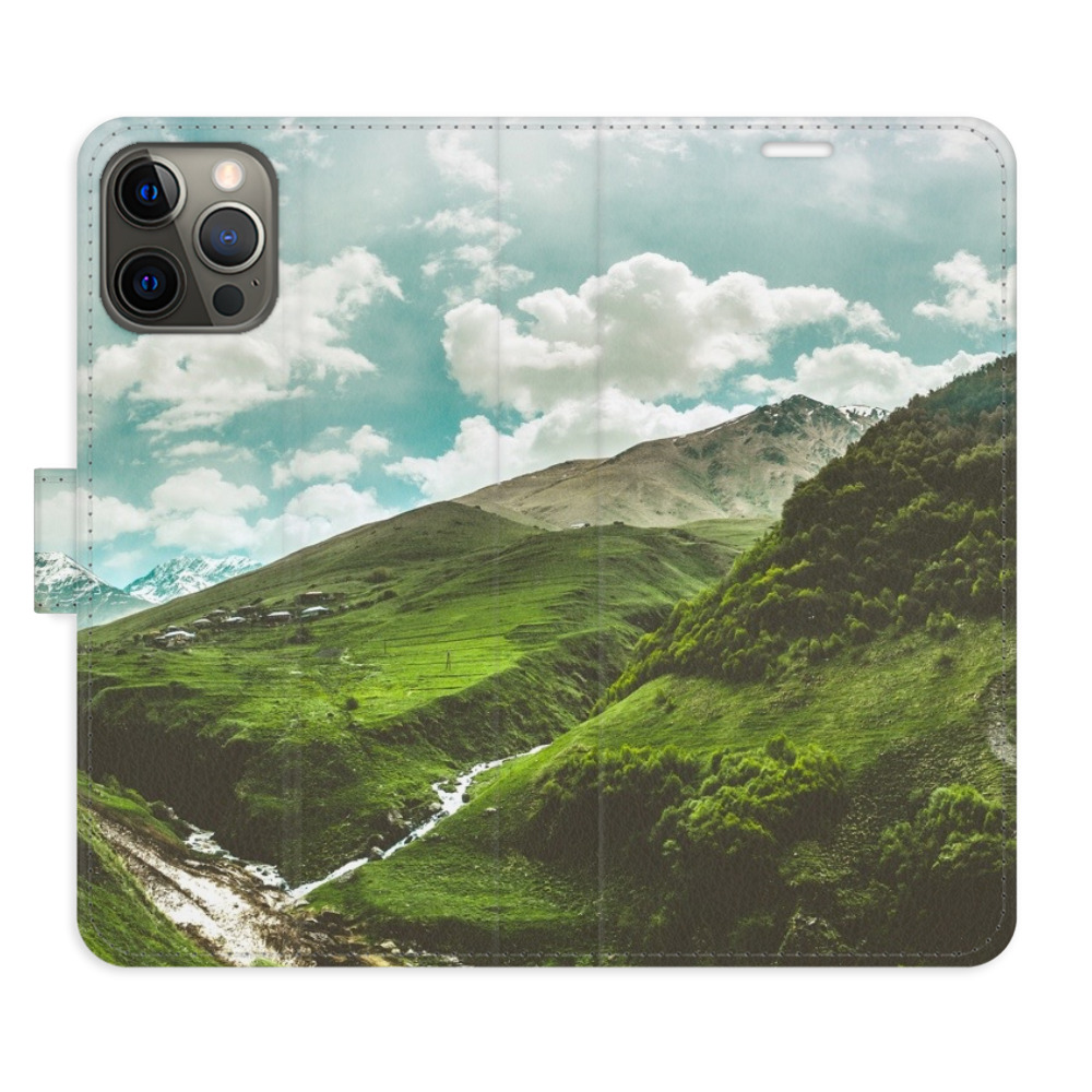 Flipové pouzdro iSaprio - Mountain Valley - iPhone 12/12 Pro