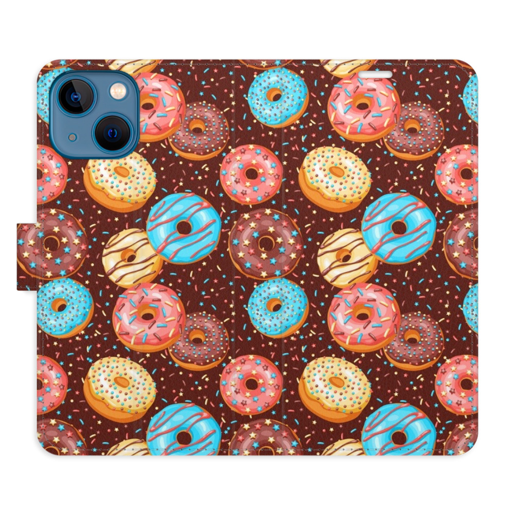 Flipové pouzdro iSaprio - Donuts Pattern - iPhone 13 mini