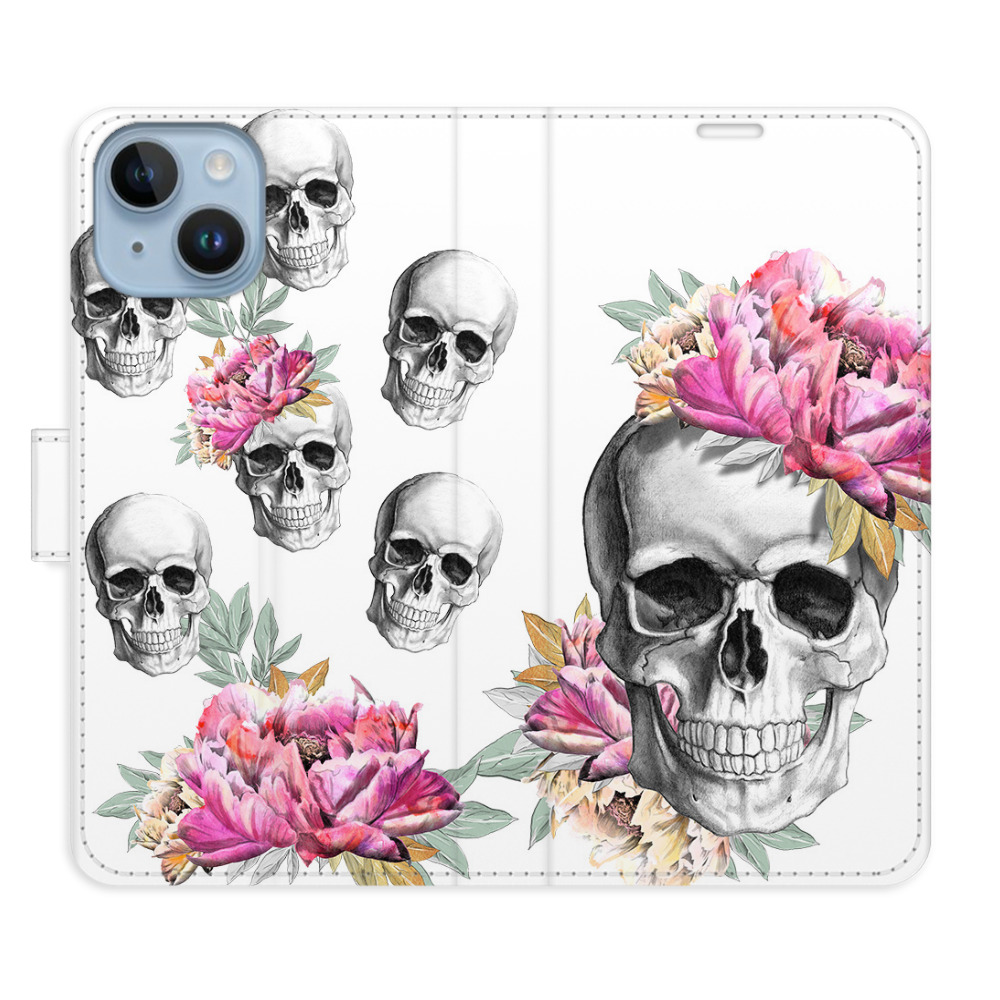 Flipové pouzdro iSaprio - Crazy Skull - iPhone 14