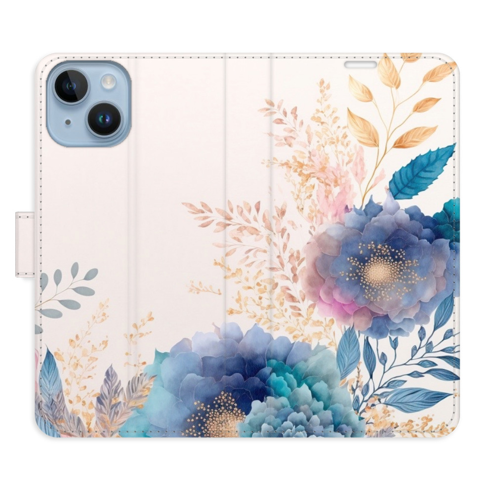 Flipové pouzdro iSaprio - Ornamental Flowers 03 - iPhone 14