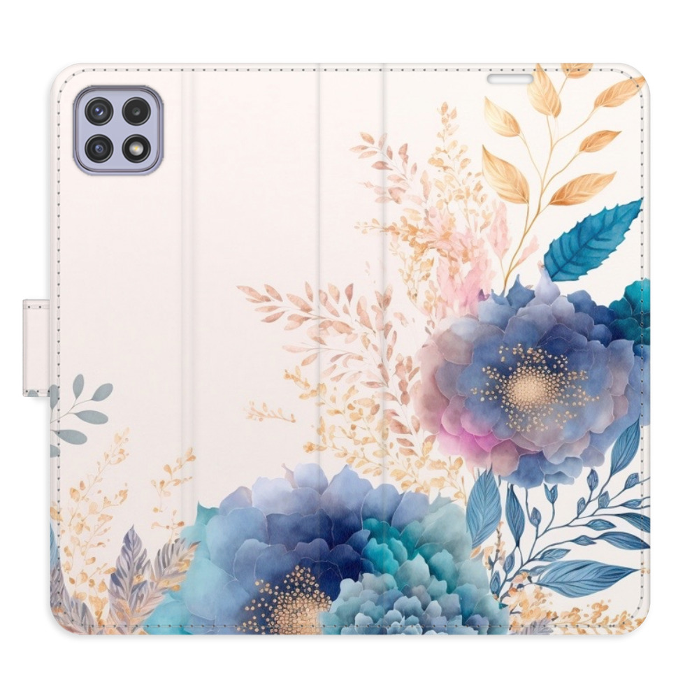 Flipové pouzdro iSaprio - Ornamental Flowers 03 - Samsung Galaxy A22 5G