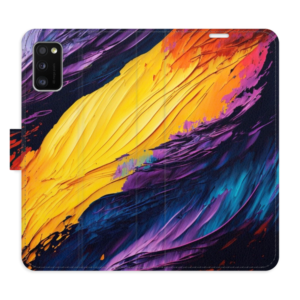 Flipové pouzdro iSaprio - Fire Paint - Samsung Galaxy A41