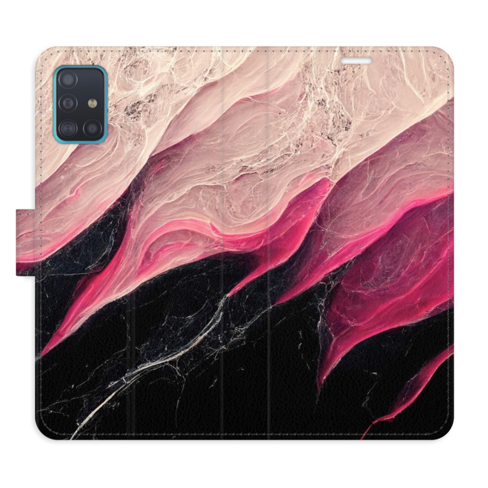 Flipové pouzdro iSaprio - BlackPink Marble - Samsung Galaxy A51