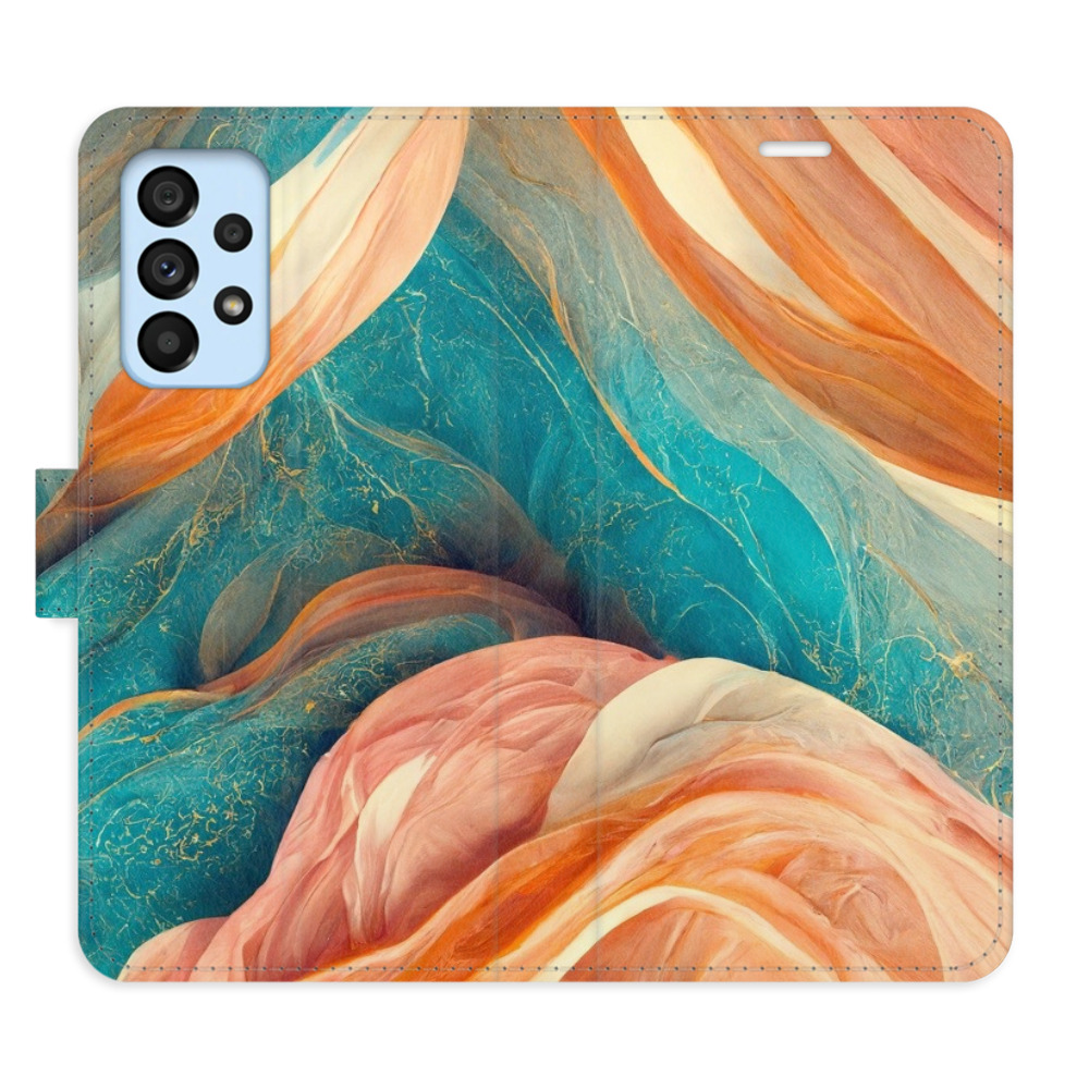 Flipové pouzdro iSaprio - Blue and Orange - Samsung Galaxy A53 5G