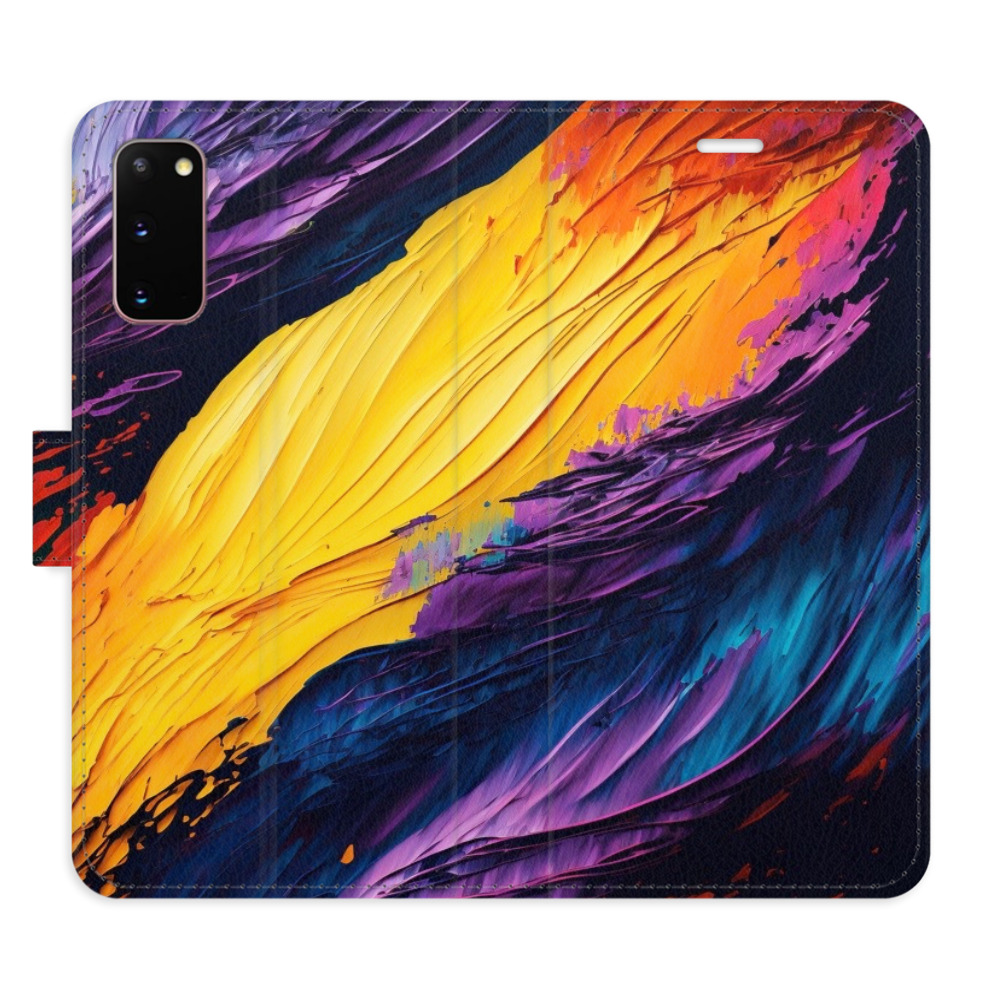 Flipové pouzdro iSaprio - Fire Paint - Samsung Galaxy S20