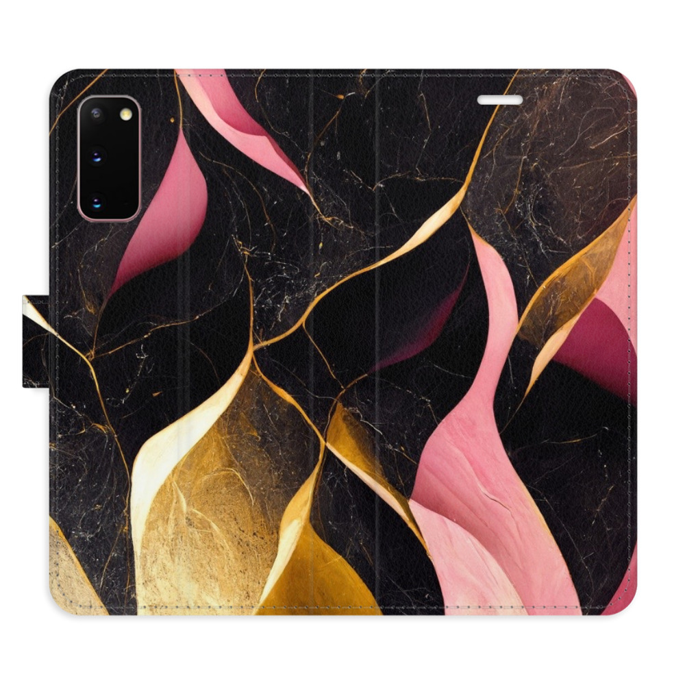 Flipové pouzdro iSaprio - Gold Pink Marble 02 - Samsung Galaxy S20