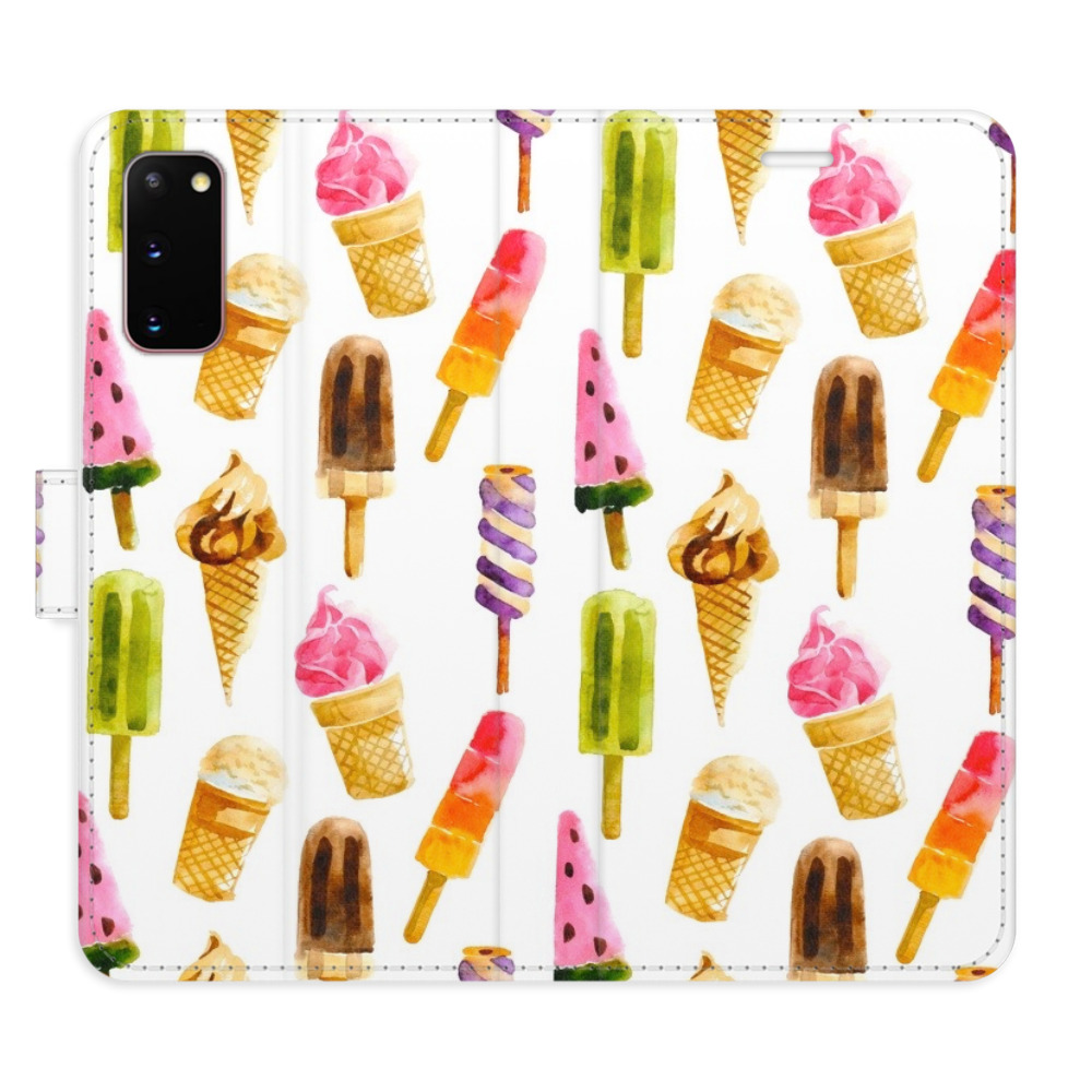 Flipové pouzdro iSaprio - Ice Cream Pattern - Samsung Galaxy S20