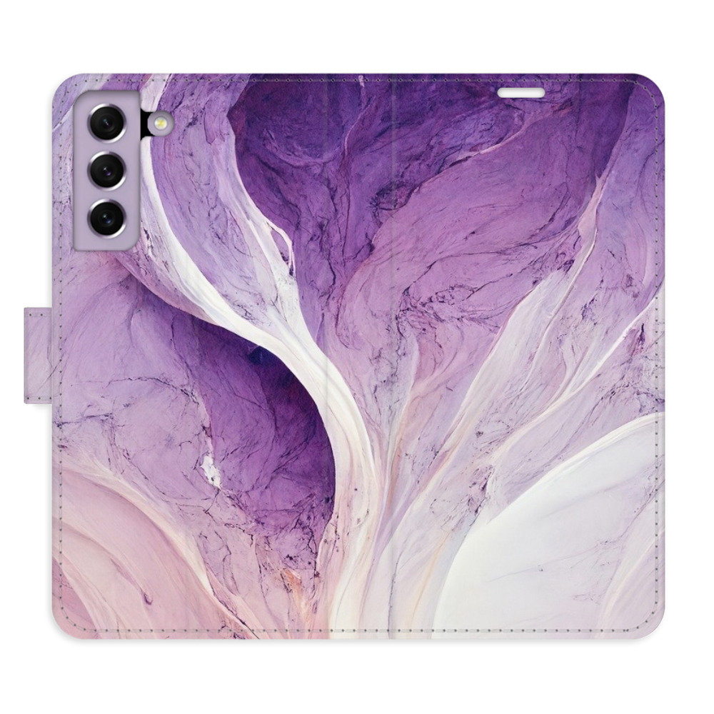 Flipové pouzdro iSaprio - Purple Paint - Samsung Galaxy S21 FE 5G