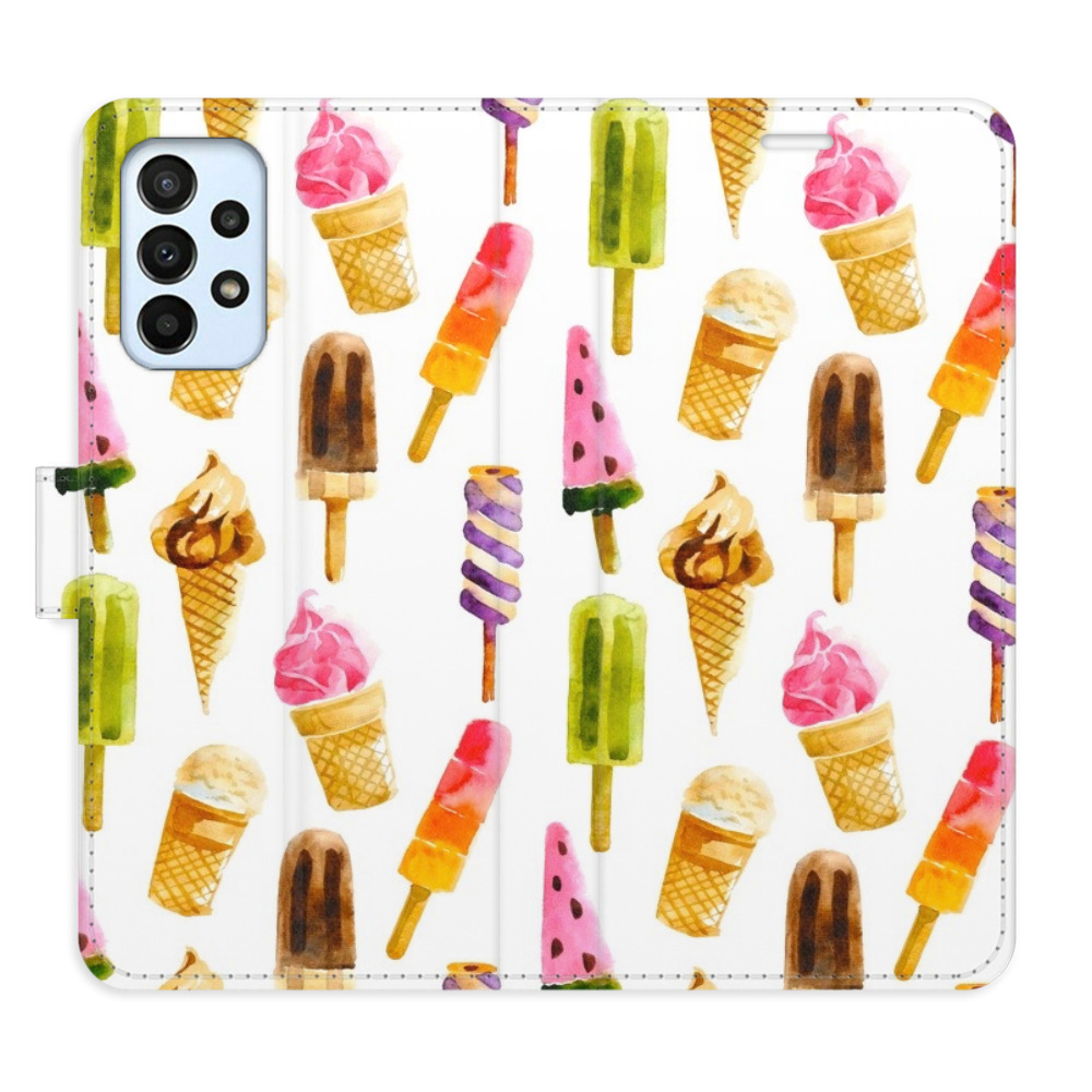 Flipové pouzdro iSaprio - Ice Cream Pattern - Samsung Galaxy A23 / A23 5G