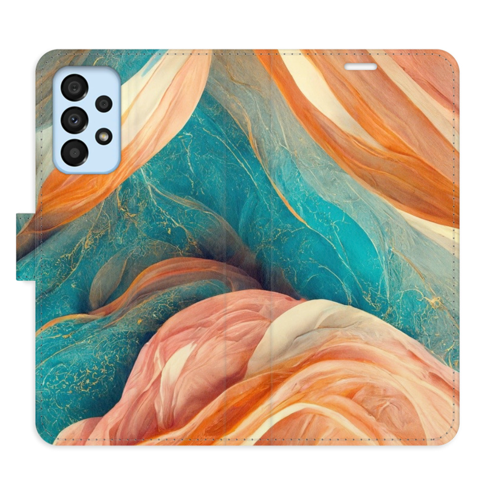 Flipové pouzdro iSaprio - Blue and Orange - Samsung Galaxy A33 5G