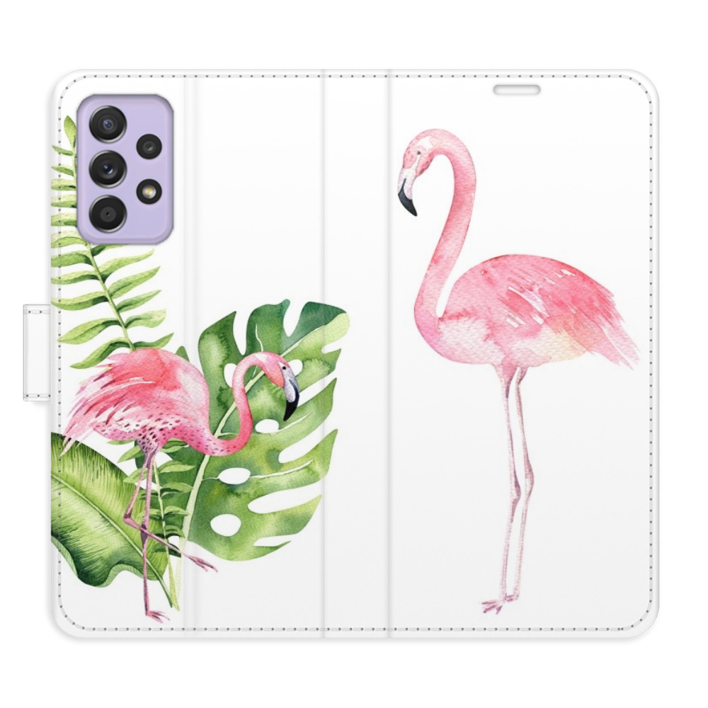 Flipové pouzdro iSaprio - Flamingos - Samsung Galaxy A52 / A52 5G / A52s