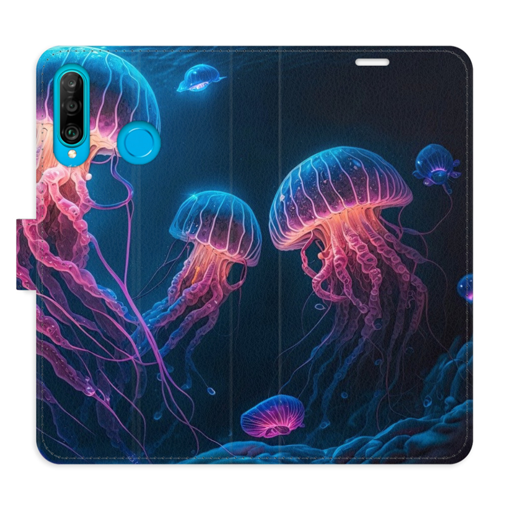 Flipové pouzdro iSaprio - Jellyfish - Huawei P30 Lite