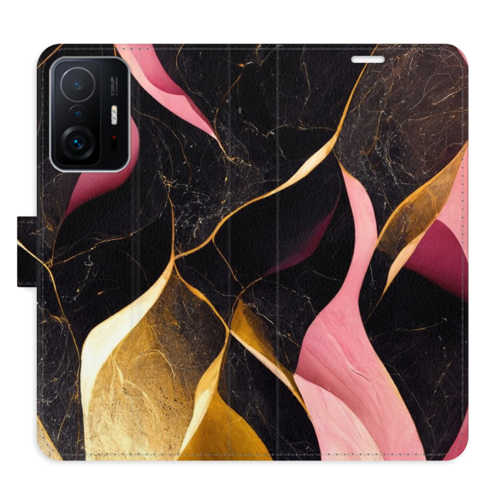 Flipové pouzdro iSaprio - Gold Pink Marble 02 - Xiaomi 11T / 11T Pro