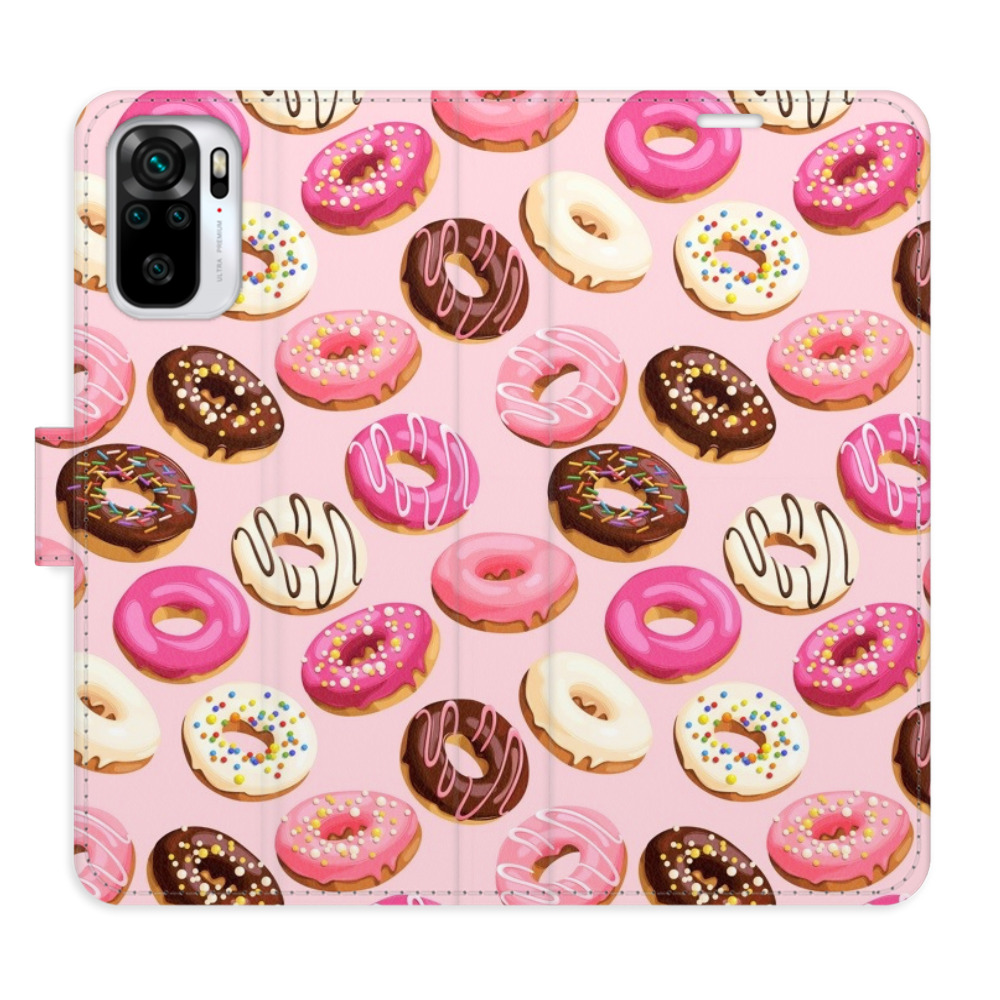 Flipové pouzdro iSaprio - Donuts Pattern 03 - Xiaomi Redmi Note 10 / Note 10S