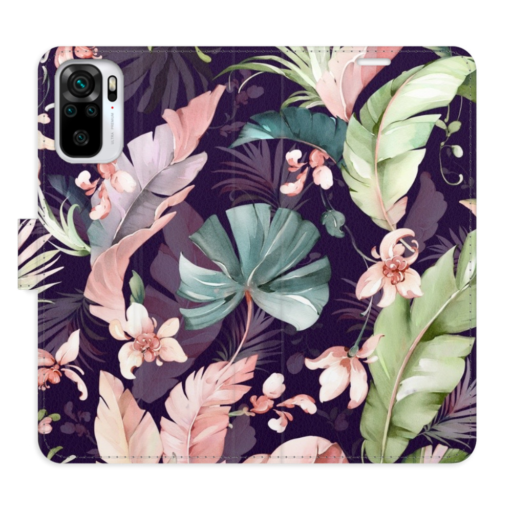 Flipové pouzdro iSaprio - Flower Pattern 08 - Xiaomi Redmi Note 10 / Note 10S