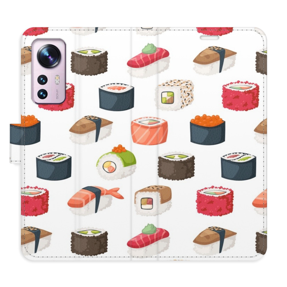 Flipové pouzdro iSaprio - Sushi Pattern 02 - Xiaomi 12 / 12X
