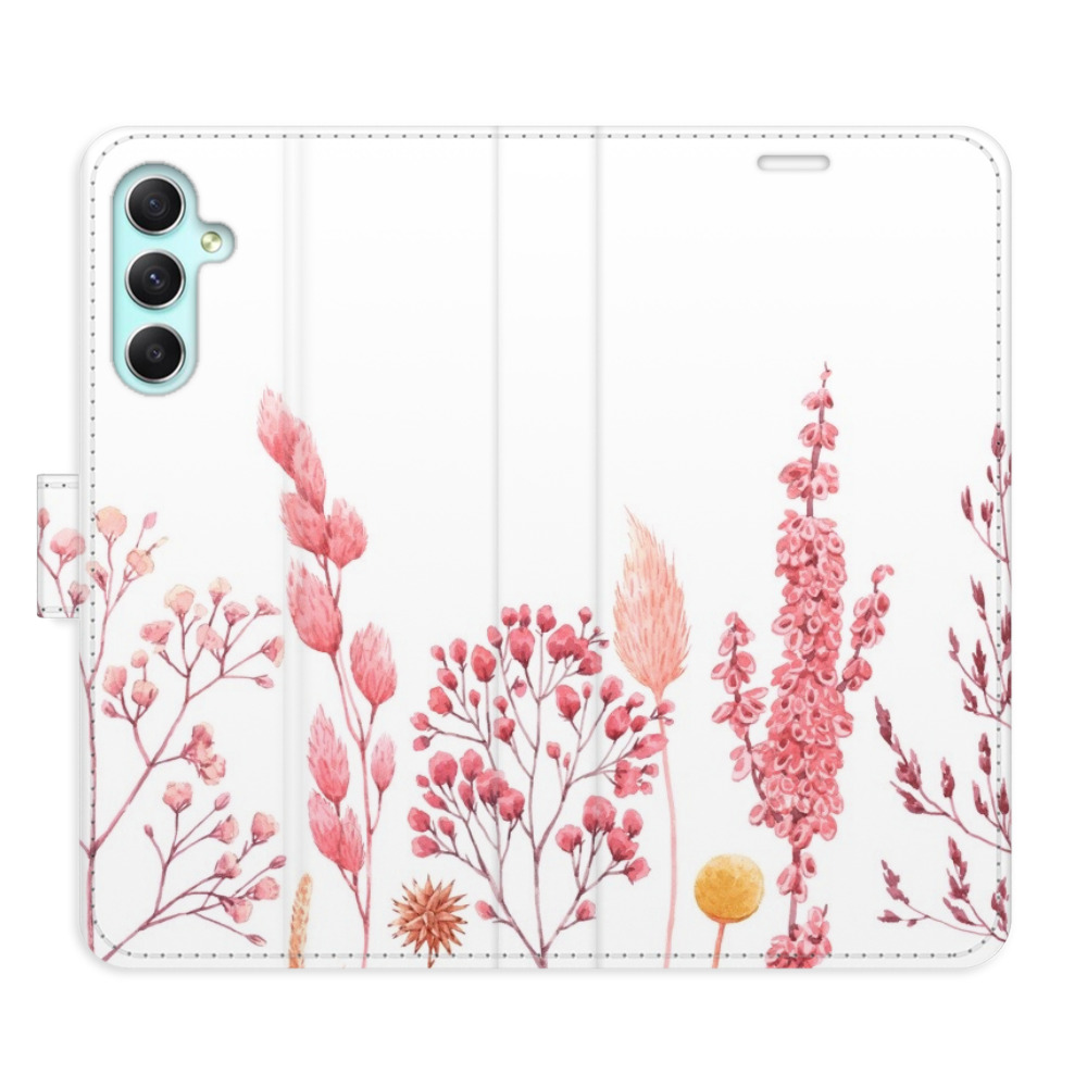 Flipové pouzdro iSaprio - Pink Flowers 03 - Samsung Galaxy A34 5G