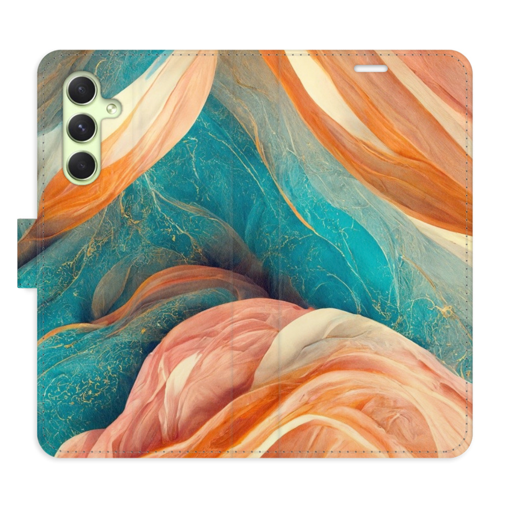 Flipové pouzdro iSaprio - Blue and Orange - Samsung Galaxy A54 5G