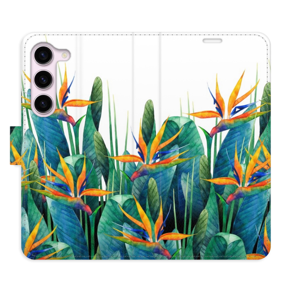 Flipové pouzdro iSaprio - Exotic Flowers 02 - Samsung Galaxy S23 5G