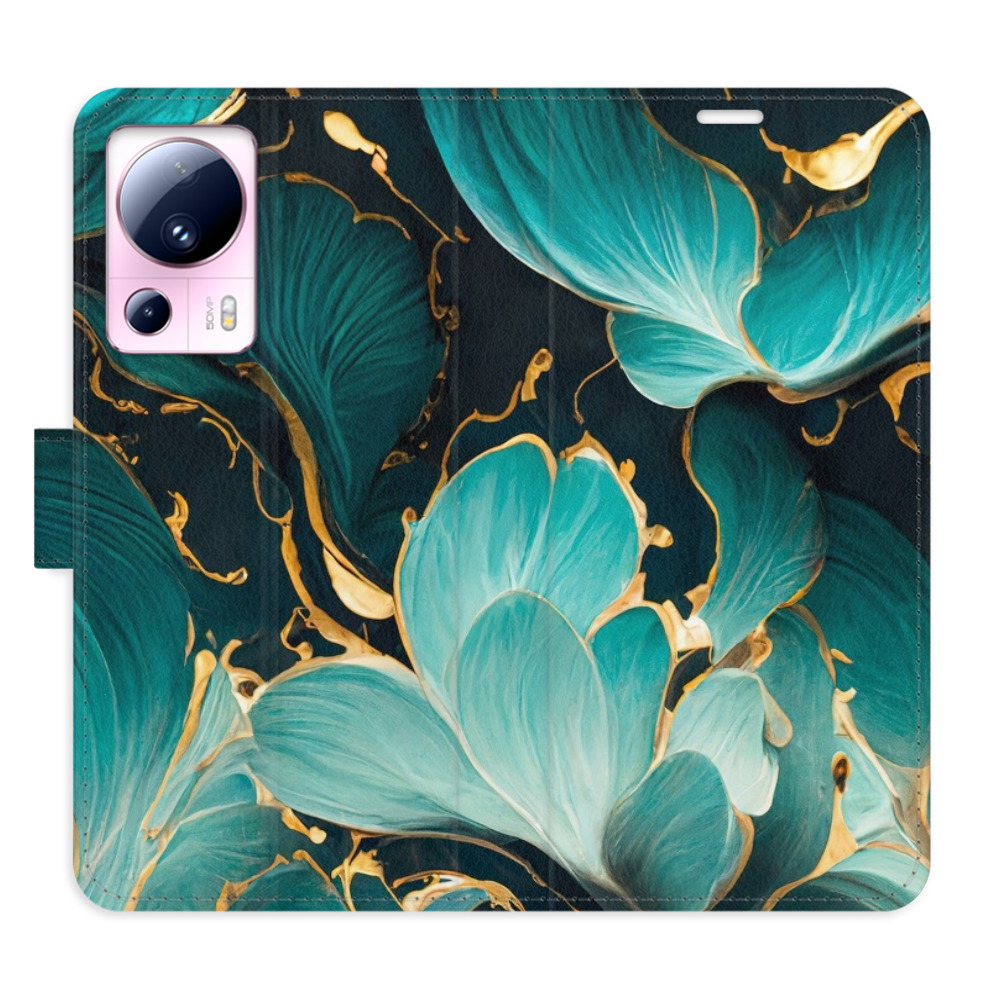 Flipové pouzdro iSaprio - Blue Flowers 02 - Xiaomi 13 Lite