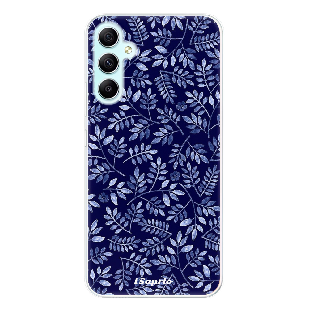 Odolné silikonové pouzdro iSaprio - Blue Leaves 05 - Samsung Galaxy A34 5G